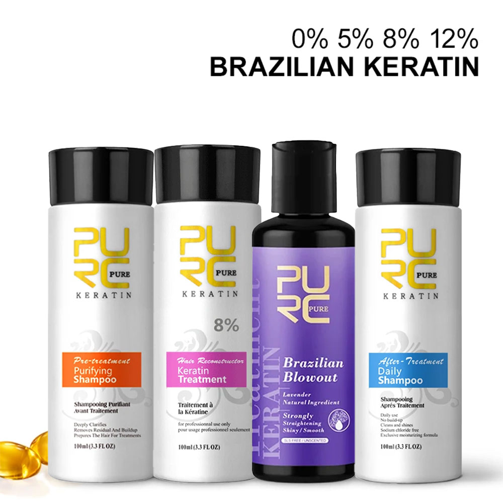 Hair Care Keratin Treatment - PURC Keratyna leczenie szampon odżywka produkty