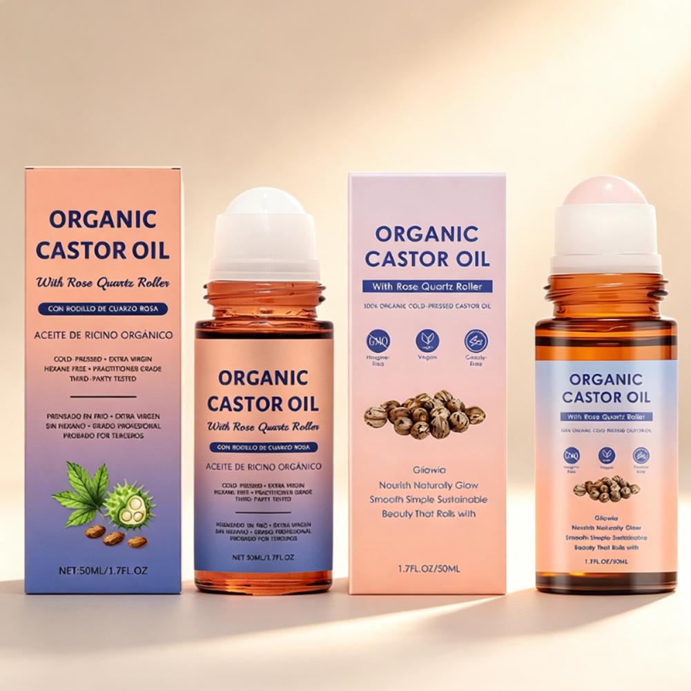 Hair Care Daily - Organiczny olejek rycynowy z rollerem z