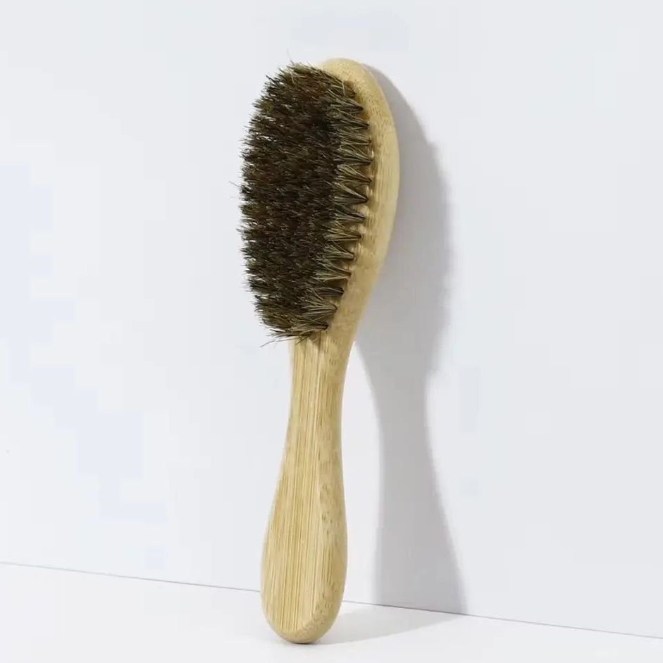 Bamboo Hair Brush - 1 sztuka owalnej szczotki do przycinania