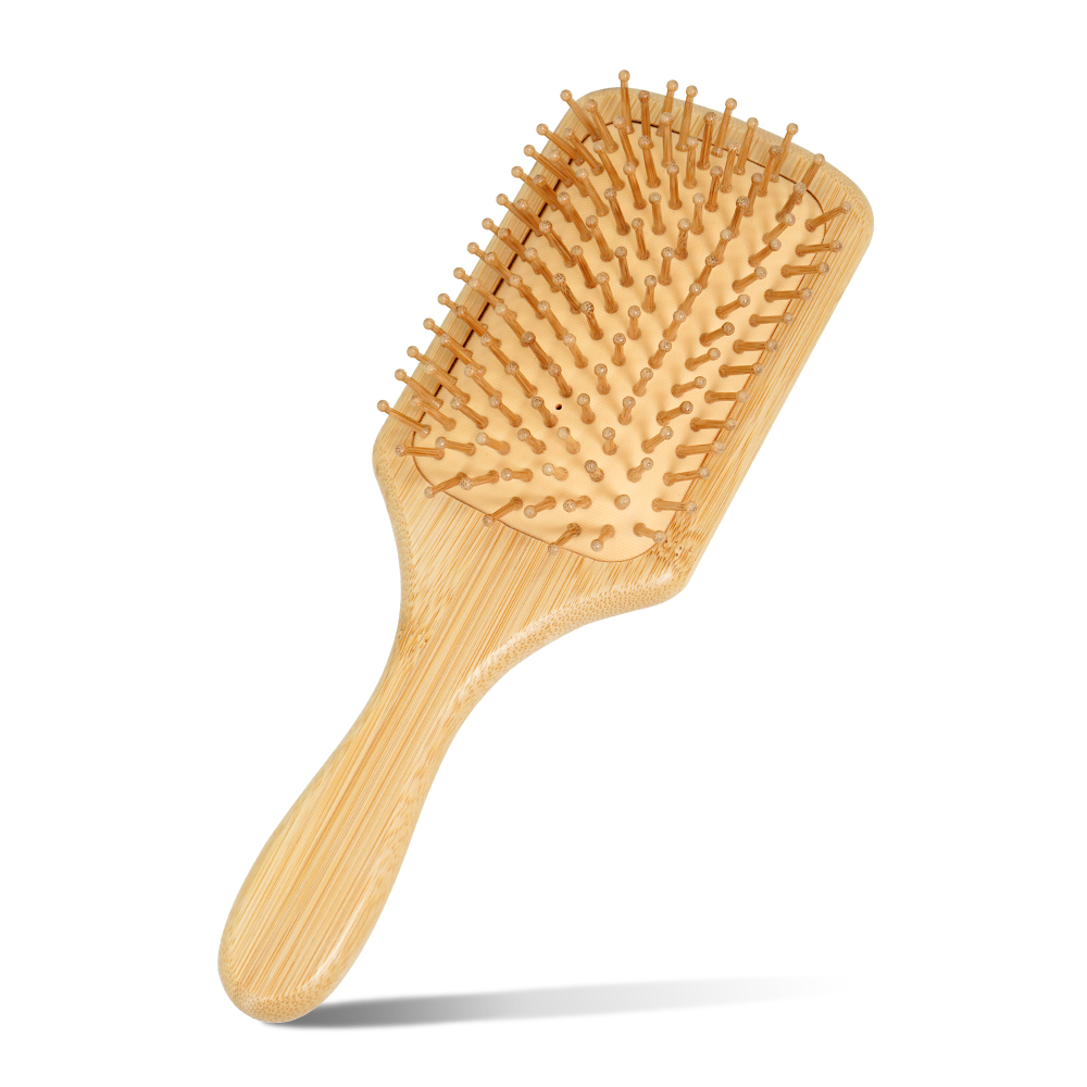 Bamboo Hair Brush - Nowa drewniana szczotka do włosów Sdottor
