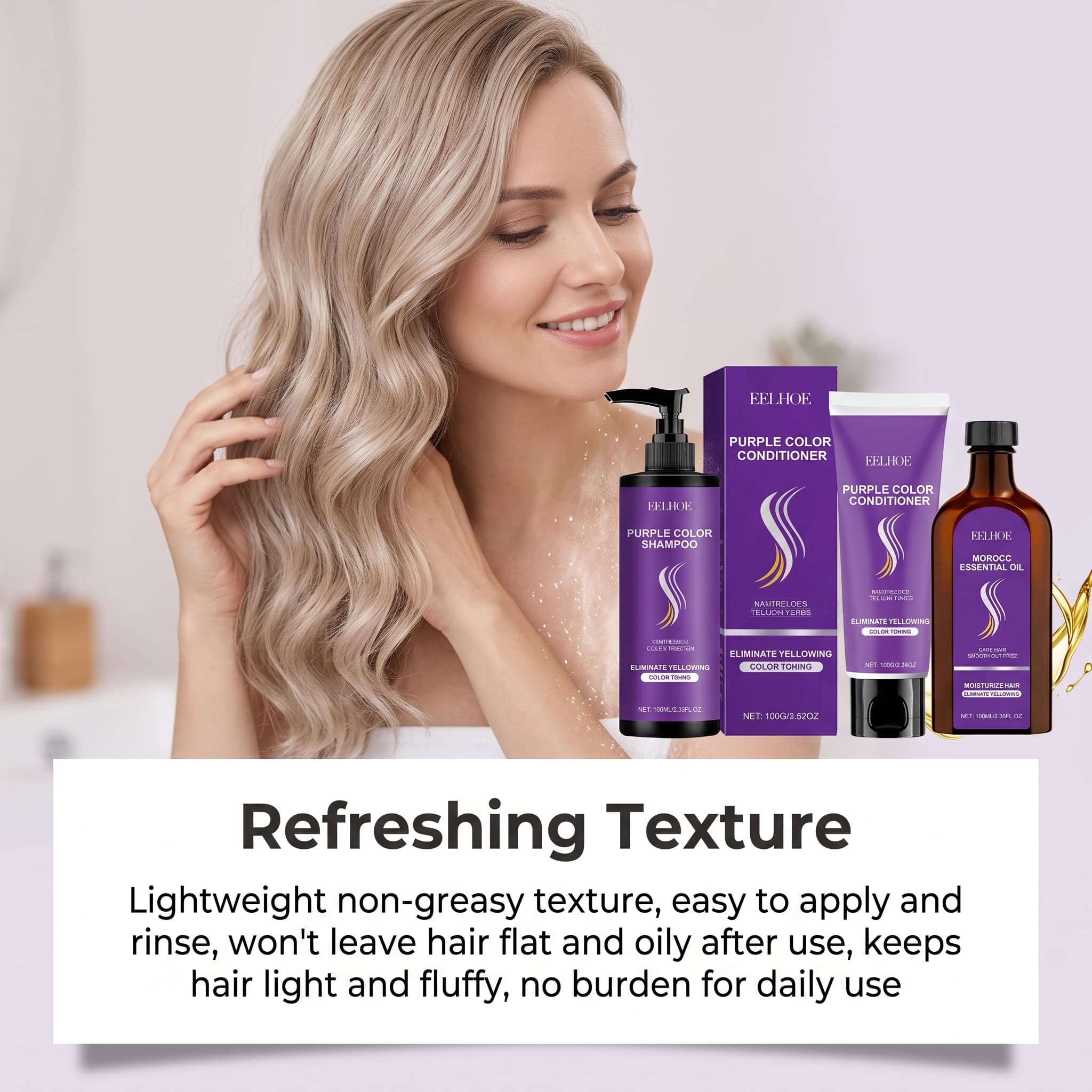 Zestaw szamponu fioletowego z  – Hair Care Products recenzja i cena