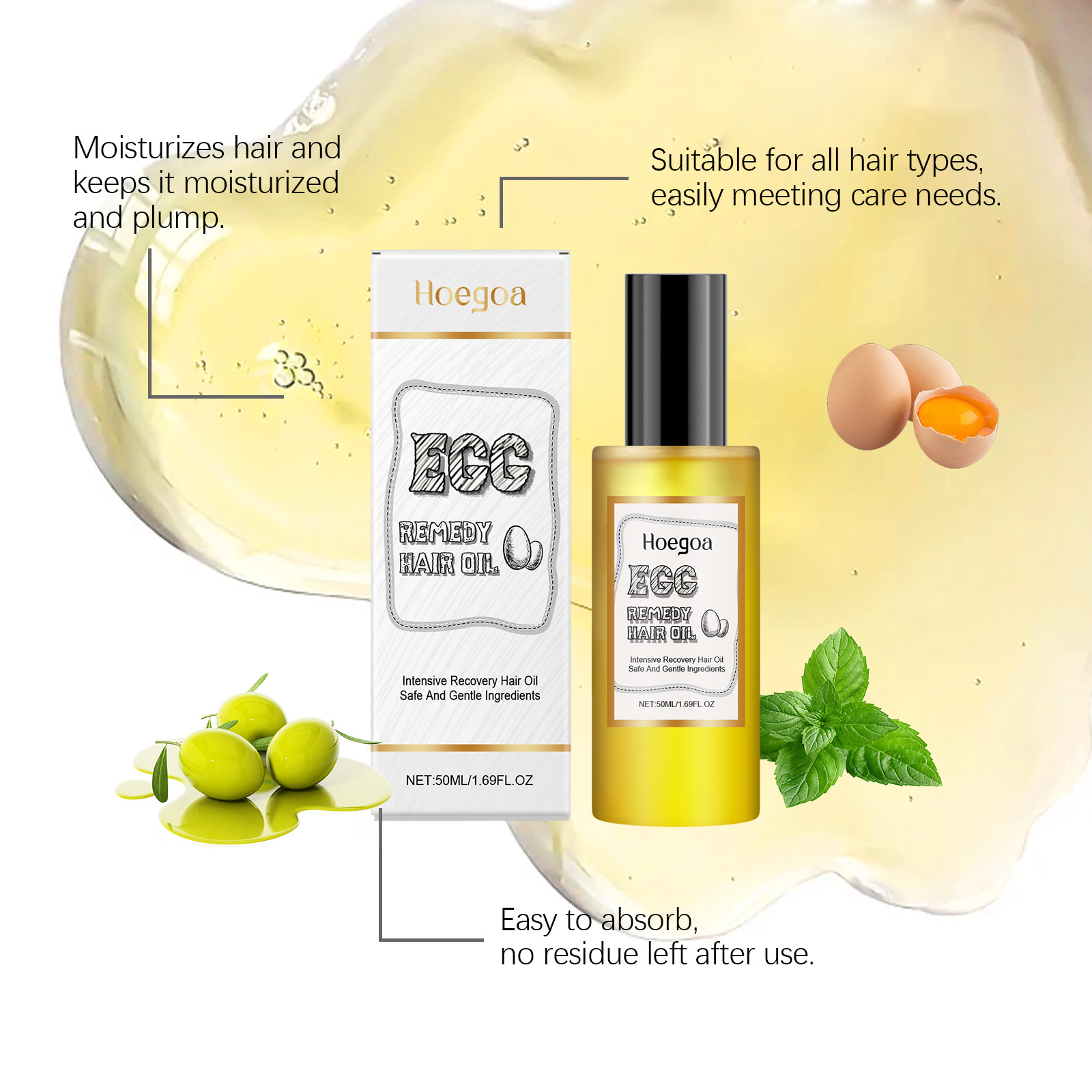 Olejek do włosów z jajkiem, re – Hair Care Products recenzja i cena
